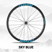 Roval Control 29 MTB Wheel Decals Custom Logo Color Change Stickers for Carbon Mountain Bike Wheels Sky Blue