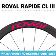 Roval Rapide CL III Wheel Decals Custom Carbon Wheel Logo Color Change Stickers
