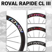 Roval Rapide CL III Wheel Decals Custom Carbon Wheel Logo Color Change Stickers