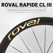 Roval Rapide CL III Wheel Decals Custom Carbon Wheel Logo Color Change Stickers