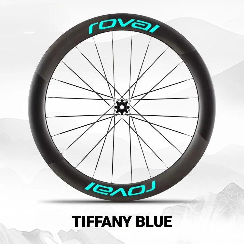Roval Rapide CL III Wheel Decals Custom Carbon Wheel Logo Color Change Stickers Tiffany Blue