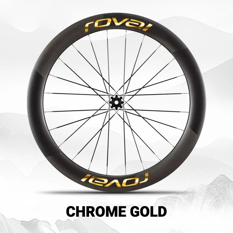 Roval Rapide CL III Wheel Decals Custom Carbon Wheel Logo Color Change Stickers Chrome Gold