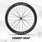 Roval Rapide CL III Wheel Decals Custom Carbon Wheel Logo Color Change Stickers Gray