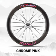 Roval Rapide CLX 3 Wheel Decals Chrome Pink