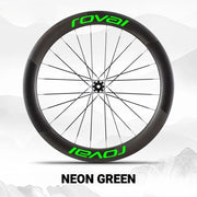 Roval Rapide CLX 3 Wheel Decals Neon Green