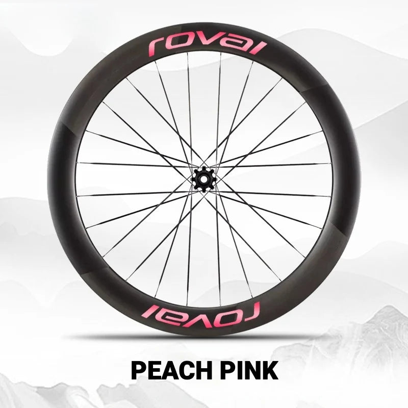 Roval Rapide CLX 3 Wheel Decals Peach Pink