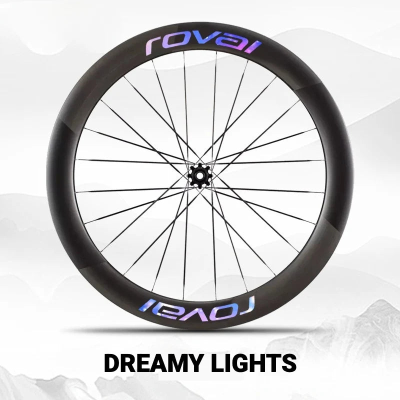 Roval Rapide CLX 3 Wheel Decals Dreamy Lights