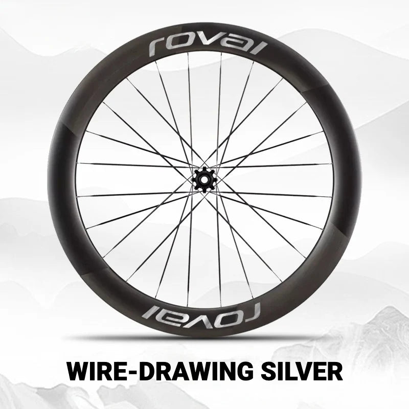 Roval Rapide CLX 3 Wheel Decals Brushed Silver