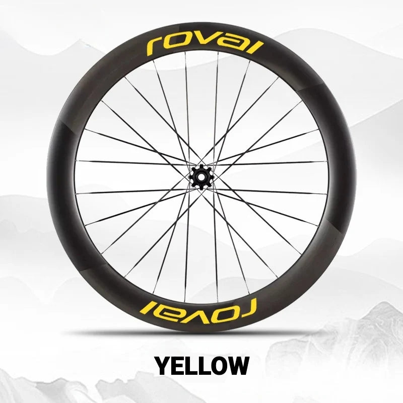 Roval Rapide CLX 3 Wheel Decals Yellow