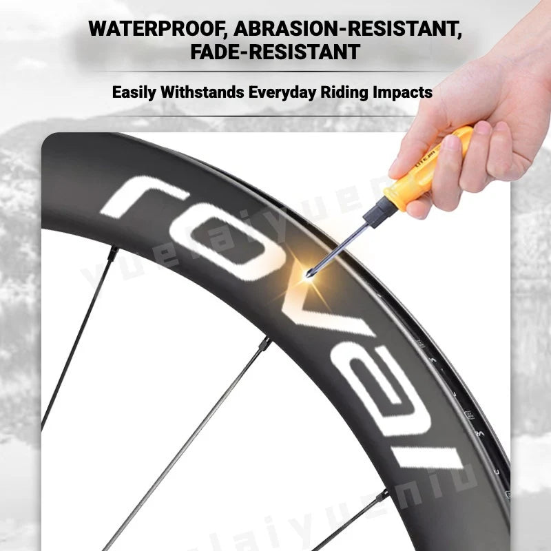 ROVAL RAPIDE CLX II Logo Color Change Sticker Full Set for Two Wheels + Backup Included