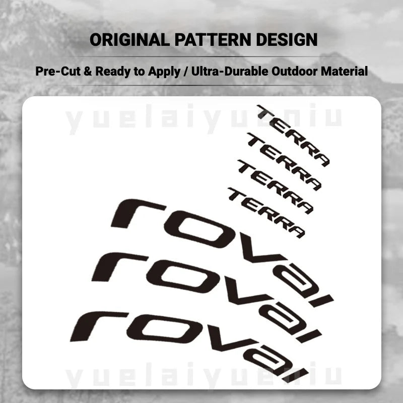 ROVAL RAPIDE CLX II Logo Color Change Sticker Full Set for Two Wheels + Backup Included
