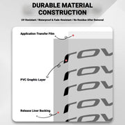 ROVAL RAPIDE CLX II Logo Color Change Sticker Full Set for Two Wheels + Backup Included