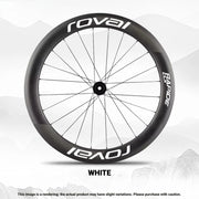 ROVAL RAPIDE CLX II Logo Color Change Sticker Full Set for Two Wheels + Backup Included White