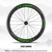 ROVAL RAPIDE CLX II Logo Color Change Sticker Full Set for Two Wheels + Backup Included Ice Green