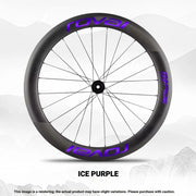 ROVAL RAPIDE CLX II Logo Color Change Sticker Full Set for Two Wheels + Backup Included Ice Purple