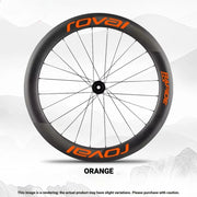 ROVAL RAPIDE CLX II Logo Color Change Sticker Full Set for Two Wheels + Backup Included Orange Red