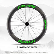 ROVAL RAPIDE CLX II Logo Color Change Sticker Full Set for Two Wheels + Backup Included Fluorescent Green
