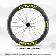 ROVAL RAPIDE CLX II Logo Color Change Sticker Full Set for Two Wheels + Backup Included Fluorescent Yellow