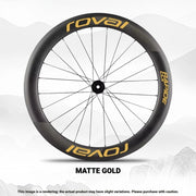 ROVAL RAPIDE CLX II Logo Color Change Sticker Full Set for Two Wheels + Backup Included Matte Gold