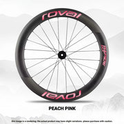 ROVAL RAPIDE CLX II Logo Color Change Sticker Full Set for Two Wheels + Backup Included Peach Pink