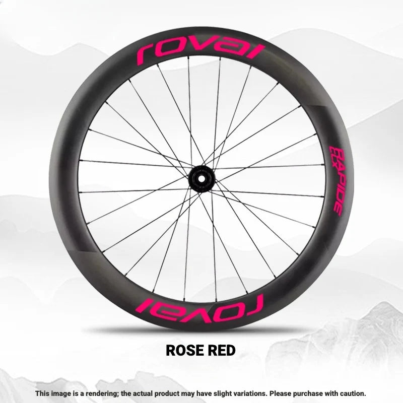ROVAL RAPIDE CLX II Logo Color Change Sticker Full Set for Two Wheels + Backup Included Magenta