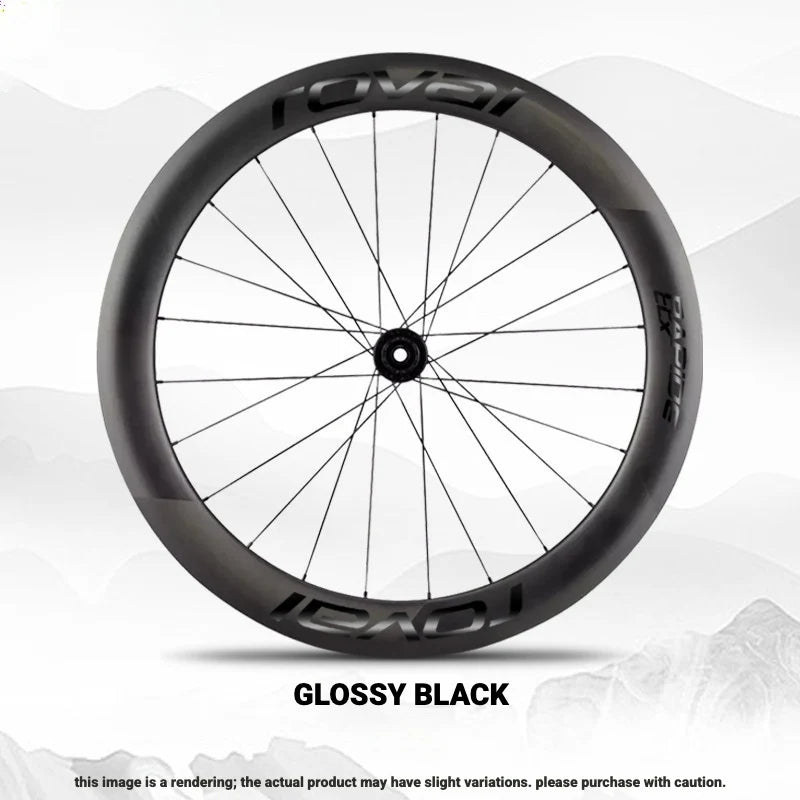 ROVAL RAPIDE CLX II Logo Color Change Sticker Full Set for Two Wheels + Backup Included Gloss Black