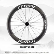 ROVAL RAPIDE CLX II Logo Color Change Sticker Full Set for Two Wheels + Backup Included Gloss White