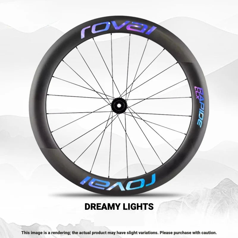 ROVAL RAPIDE CLX II Logo Color Change Sticker Full Set for Two Wheels + Backup Included Dream Light