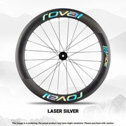 ROVAL RAPIDE CLX II Logo Color Change Sticker Full Set for Two Wheels + Backup Included Laser Silver