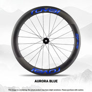 ROVAL RAPIDE CLX II Logo Color Change Sticker Full Set for Two Wheels + Backup Included Aurora Blue