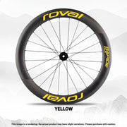 ROVAL RAPIDE CLX II Logo Color Change Sticker Full Set for Two Wheels + Backup Included Yellow