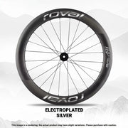 ROVAL RAPIDE CLX II Logo Color Change Sticker Full Set for Two Wheels + Backup Included Chrome Silver