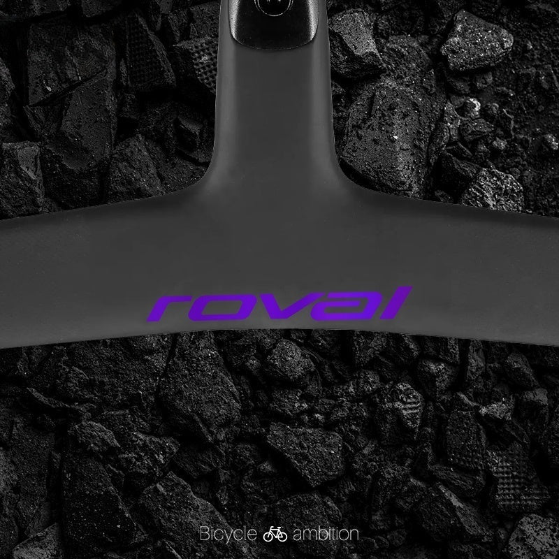 Roval Rapide Handlebar Logo Decal Stickers Crystal Purple Single Piece