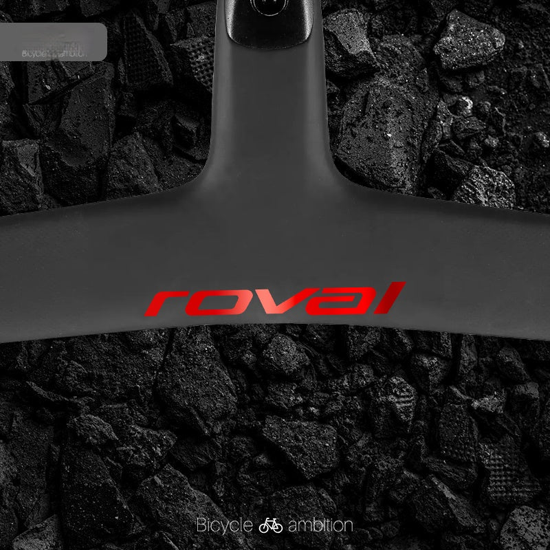 Roval Rapide Handlebar Logo Decal Stickers Flame Red Single Piece