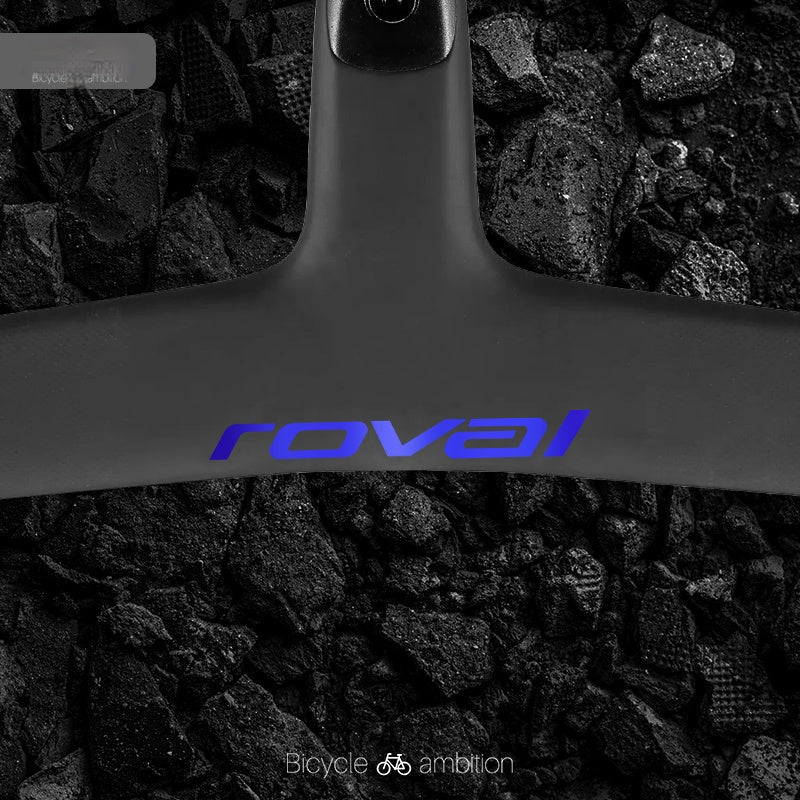 Roval Rapide Handlebar Logo Decal Stickers Sapphire Blue Single Piece