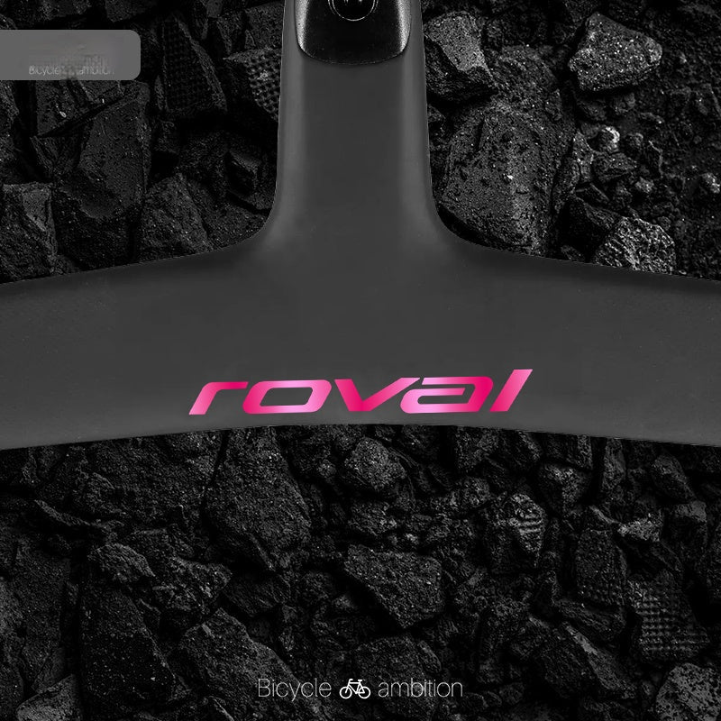 Roval Rapide Handlebar Logo Decal Stickers Mirror Pink Single Piece
