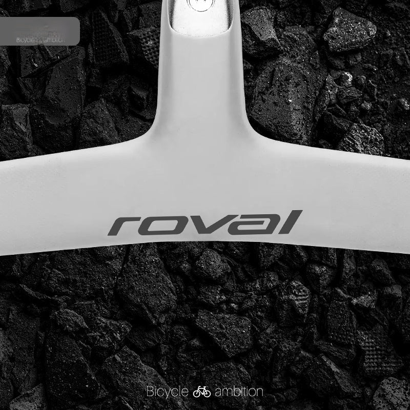 Roval Rapide Handlebar Logo Decal Stickers Matte Black Single Piece