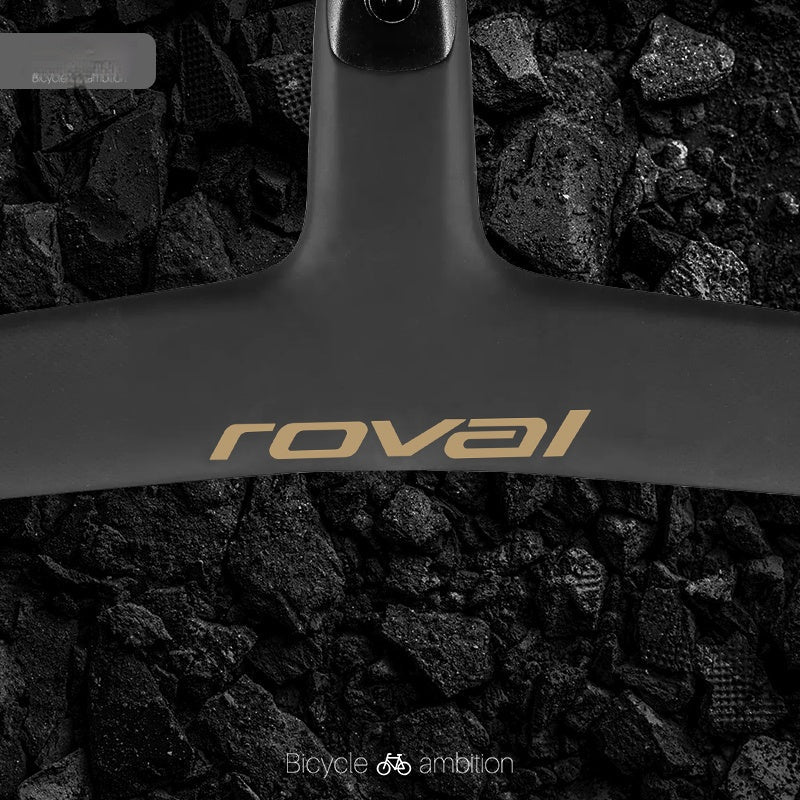 Roval Rapide Handlebar Logo Decal Stickers Matte Gold Single Piece