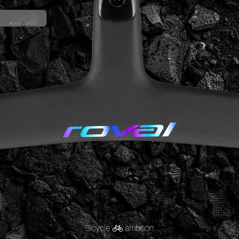 Roval Rapide Handlebar Logo Decal Stickers Anodized Rainbow Single Piece
