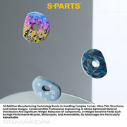 S-PartS 3DAM D-Type Top Cap Set for GIANT | 3D-Printed Titanium Powder | OD2 / OD1 Compatible | Multiple Patterns