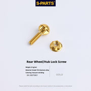 S-PartS Titanium Alloy Birdy Front and Rear Wheel Positioning Bolt Set