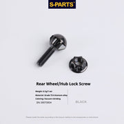 S-PartS Titanium Alloy Birdy Front and Rear Wheel Positioning Bolt Set