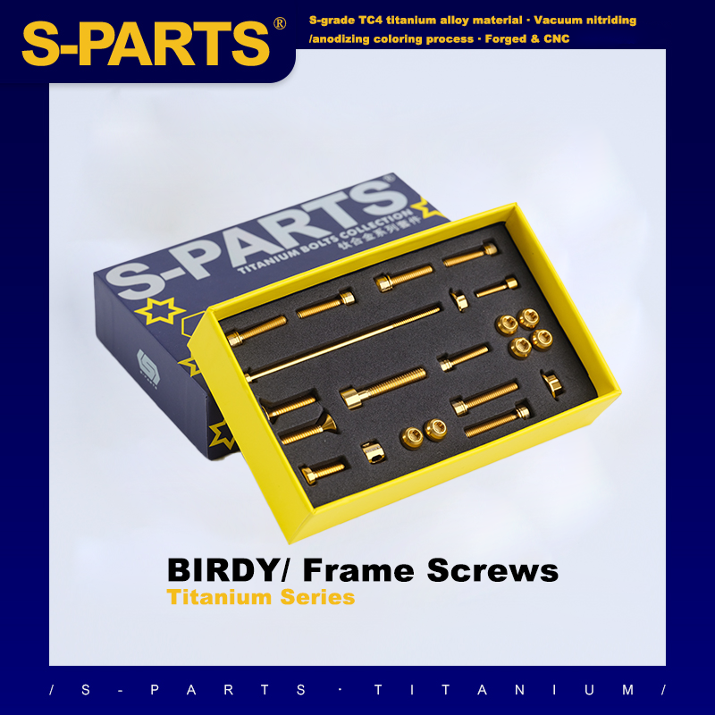 S-PartS titanium birdy frame screw set