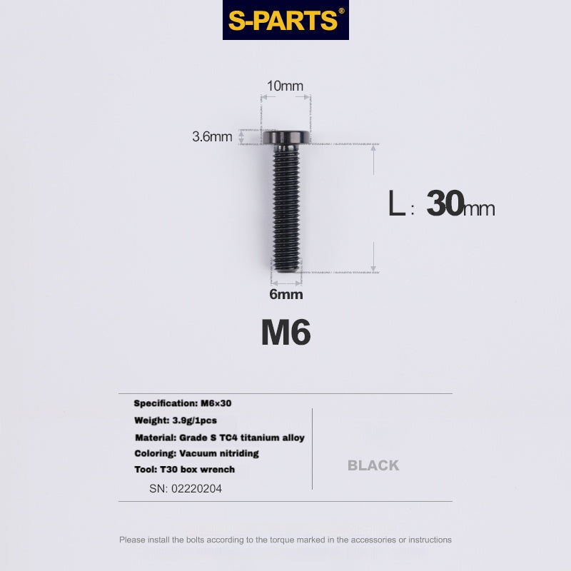 S-PartS Titanium Seatpost Clamp Wedge Bolt for SL9 / SL8 / SL7 / SL6 / Venge – Lightweight & Durable Upgrade