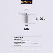 S-PartS Titanium Seatpost Clamp Wedge Bolt for SL9 / SL8 / SL7 / SL6 / Venge – Lightweight & Durable Upgrade