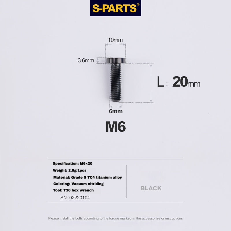 S-PartS Titanium Seatpost Clamp Wedge Bolt for SL9 / SL8 / SL7 / SL6 / Venge – Lightweight & Durable Upgrade