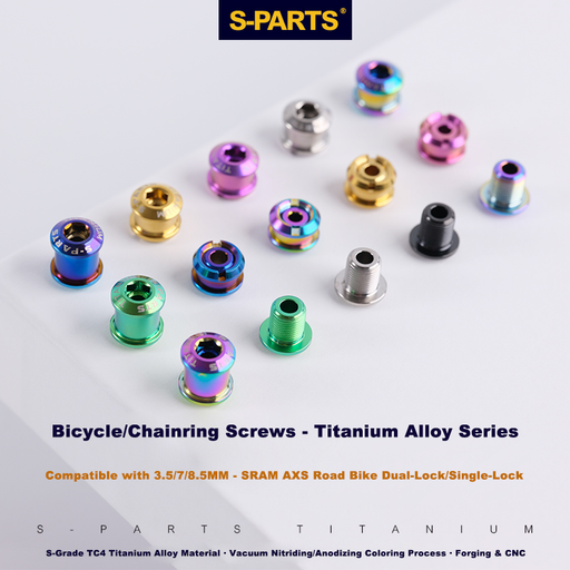 S-Grade TC4 Titanium Alloy Chainring Screws for 3.5 / 7 / 8.5 / 10MM SRAM AXS Road Bikes