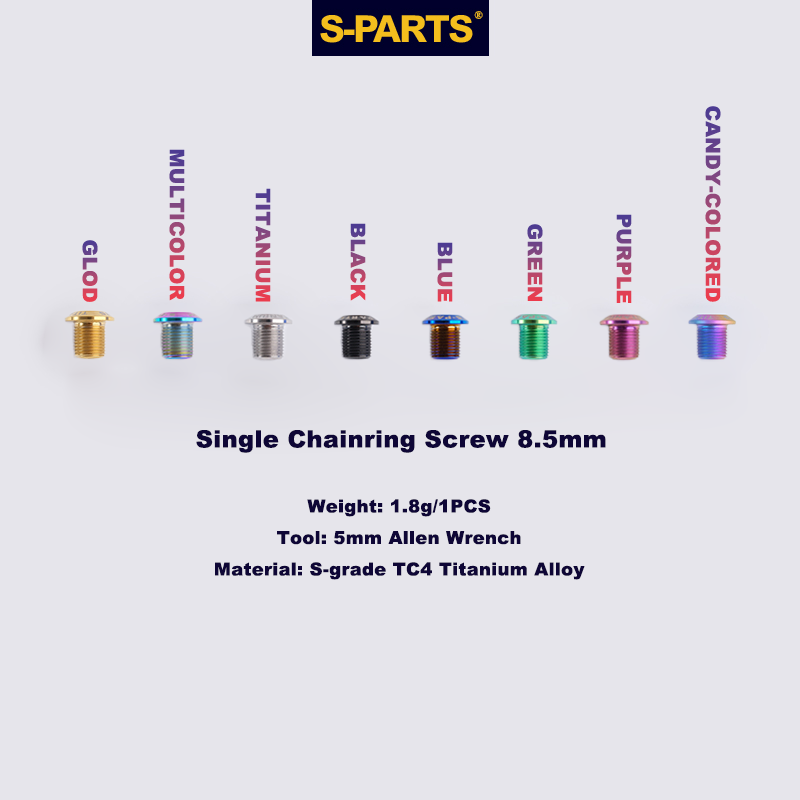 S-Grade TC4 Titanium Alloy Chainring Screws for 3.5 / 7 / 8.5 / 10MM SRAM AXS Road Bikes
