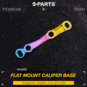S-PARTS 3D-Printed Titanium Flat Mount Brake Adapter Shimano R8170