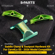 S-PARTS 3DAM Titanium Seatpost Hardware Kit for Cervélo S5 — 3D Printed — 2026 Compatible